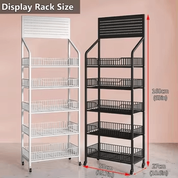 Convenience Store Supermarket Multi-layer Front Desk Storage Rack Carbon Steel Goods Storage Rack