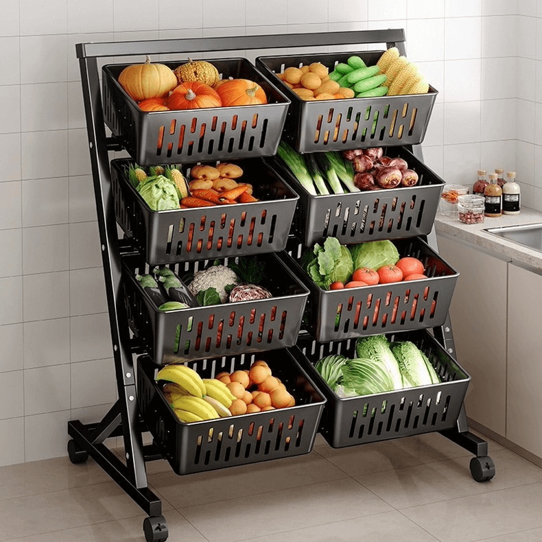 China Factory Direct-Selling Large Department Store Supermarket Shelves Wood Fruit and Vegetable Display Stand